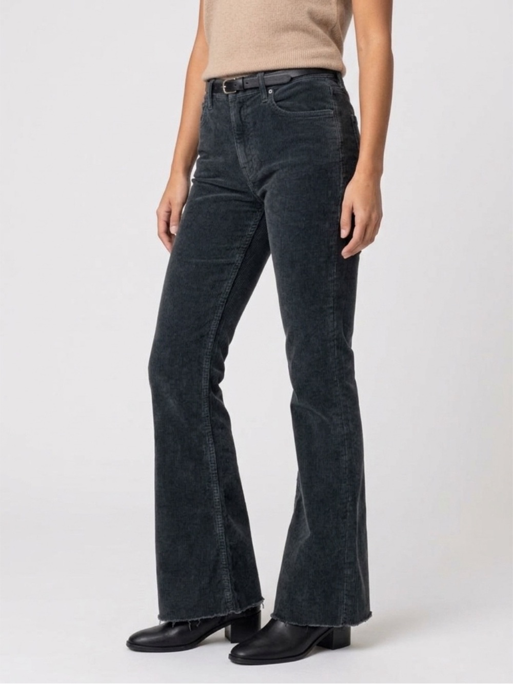 Citizens Of Humanity Black Flared Corduroy Jeans size 31
